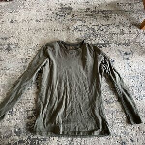 Kuhl Wild Fibre Organic Cotton Men's Olive Green Long Sleeve T-Shirt